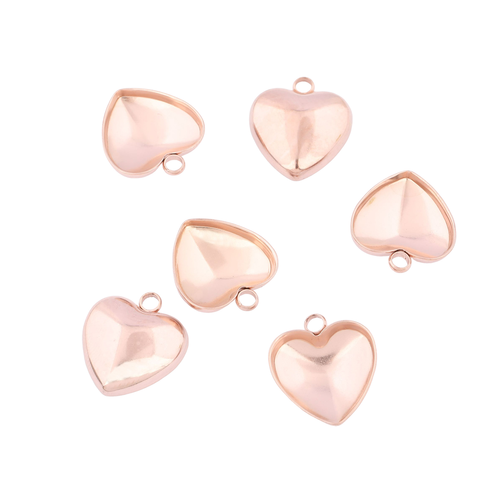 Bezels Set Pendant - 20 piezas de acero inoxidable de