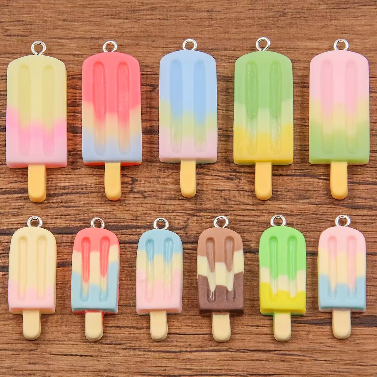 6 piezas de dijes de resina co - Resin Crafts Diy reseña y precio